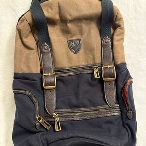 Daniel Cremieux Limited Edition canvas & leather laptop backpack Great condition